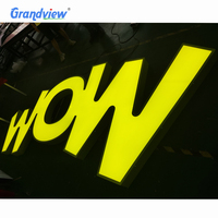 Enseigne lumineuse 3D en relief avec lettres/logo pour magasin