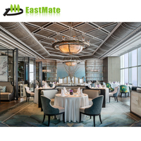 Ensemble restaurant moderne Tables et chaises de salle à manger en bois pour hôtels Cafés Restaurants à manger