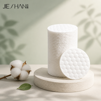 Tampons de coton ronds épais à 1 couche, personnalisables avec logo OEM, certifiés ISO9001, sans peluches, pour le nettoyage du visage