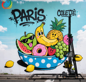 3D 5D Double Heads Vertical Mural Paper <strong>Wood</strong> Ceramic Metal UV Inkjet Wall Painting Printer <strong>Printing</strong> <strong>Machines</strong> - Product Image 4