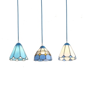 Blu <span class=keywords><strong>Tiffany</strong></span> Bay Window lampadario pastorale stile mediterraneo creativo per ingresso corridoio balcone Bar plafoniera arredamento - Product Image 6