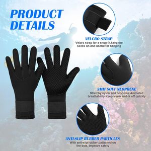 Adult Neoprene Water Sports <strong>Gloves</strong> 3mm 5mm Warm Waterproof Elastic Non-Slip for Diving Surfing <strong>Kayaking</strong> - Product Image 4