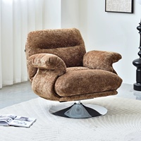 Fauteuil pivotant moderne en chenille, fauteuil de détente individuel, fabriqué en Chine