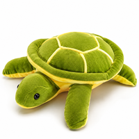 Peluche tortue réaliste transfrontalière, coussin d'assise en forme de tortue porte-bonheur, en coton PP pour bébés - Vente en gros usine, adorable