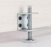Pieds de nivellement robustes pour meubles de cuisine, conformes RoHS, réglables pour armoires et placards
