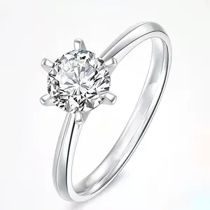 Carat anel de ouro 18 k, branco, diamante, personalizado, branco, dourado, para casamento