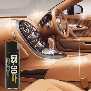 Private label accessori auto aerosol spray al silicone in pelle vernice spray per la cura dell'auto cina cruscotto cera per auto cera polish