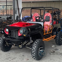 Mini Jeep Buggy Caiteng pour adultes, électrique/à essence, 4x4, transmission automatique, haute vitesse, 2/4 places, véhicule de voyage pour la plage