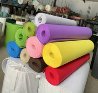 Vente en gros de tissu non tissé en polyester de couleur, épaisseur de 1 à 5 mm, rouleau de tissu en feutre
