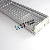 Grilles linéaires fixes en aluminium modernes pour sortie d'air de climatisation