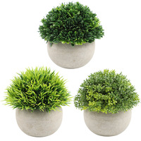 Pour l'approvisionnement exclusif transfrontalier : Plante verte artificielle hautement réaliste en pot, fausse fleur, ornements de bonsaï, accessoires de décoration intérieure en plastique, modèle YX