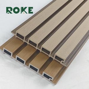 Revêtement mural <span class=keywords><strong>extérieur</strong></span> en composite bois-plastique ROKE, imperméable, panneau rainuré WPC, panneau mural décoratif <span class=keywords><strong>extérieur</strong></span> - Product Image 4