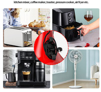 Jiaen Meilleur vendeur Support et support papillon en silicone Cordon noir et blanc Gestion des câbles pour appareils de cuisine Échantillon gratuit