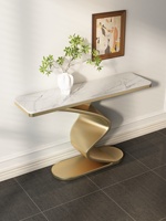 Table de porche multifonctionnelle en ardoise, style moderne minimaliste haut de gamme, pour hall d'entrée et salon