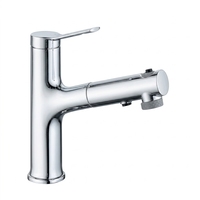 Robinet de lavabo extractible en alliage de zinc de qualité supérieure, trois modes d'eau, pour salle de bain - Vente en gros