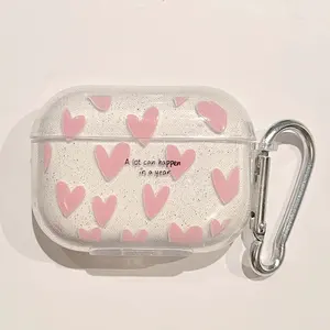 Funda rosa con anillo de amor para Apple <span class=keywords><strong>AirPods</strong></span>, funda protectora para auriculares inalámbricos de primera generación para <span class=keywords><strong>Airpods</strong></span> 3 2 1 <span class=keywords><strong>Pro</strong></span> 2, caja de carga - Product Image 5