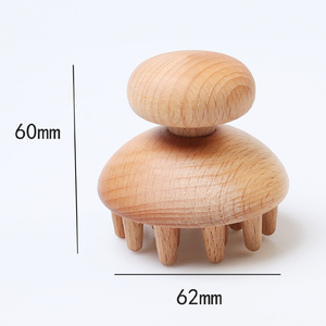 Corpo Terapia De Madeira Saudável Logotipo Personalizável Back <span class=keywords><strong>Massage</strong></span> Tools Vara De Madeira Massageador Rolo - Product Image 3