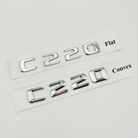 Lettres de coffre de voiture ABS C220 CDI BLUETEC 4MATIC pour Mercedes C 220 W204 W205 Accessoires