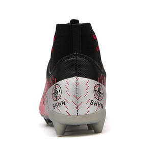 Chaussures de football pour garçons et hommes, bottes de football à cheville haute, taille 35-44, chaussures de football de marque personnalisée, usine - Product Image 3