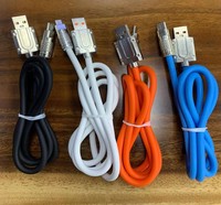 Cable USB Tipo-C de Carga Rápida de 120W, 1 Metro, OD5.5, 6A, Revestimiento de PVC, Multifuncional, Portátil, para Auriculares, Diseño Exclusivo