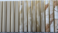 Panneau de revêtement décoratif d'intérieur de maison de Offre Spéciale 300mm panneau de mur de persiennes décoratives de charbon de bois de polystyrène Ps