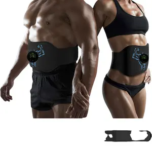 Ems Abs-entrenador muscular eléctrico portátil, masaje Abdominal + ems