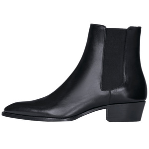 Bottes Chelsea montantes en cuir véritable pour <span class=keywords><strong>homme</strong></span>, style affaires, à bout <span class=keywords><strong>pointu</strong></span>, à enfiler, pour l'hiver, export transfrontalier, collection été 2025 - Product Image 5