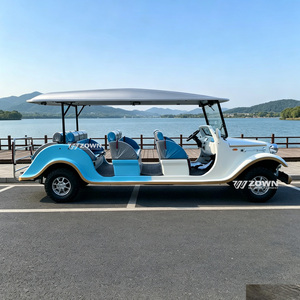 Voiture de tourisme électrique classique rétro personnalisée, couleur carrosserie au choix, avec batterie au lithium, pour la construction de sites touristiques à grande échelle - Product Image 1