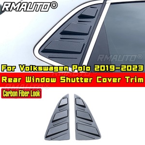 Cubierta de Persiana para Ventana Lateral Trasera de Coche, Compatible con Volkswagen Polo 2019-2023, Kit de Carrocería Estilo Deportivo, Accesorios para Coche - Product Image 3