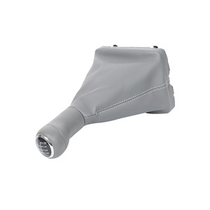 Audi Car Gear <b>Shift</b> <b>Knob</b> Cover Leather 6-Speed Manual Transmission For Audi A6L QZXN-B02 - Product Image 2