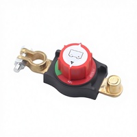 Interrupteur de coupure de courant négatif hexagonal en laiton pour voiture, modèle universel 12V/24V B71002