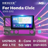 Autoradio Android MEKEDE Lecteur vidéo audio pour Honda Civic 2005-2012 Écran IPS Navigation GPS Caméra panoramique 360°