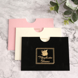 Tasche in Velluto Personalizzate per Biglietti da Visita e Tasche in Camoscio Personalizzate per Menù e Biglietti da Visita - Product Image 6