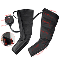 Masseur de jambes à compression d'air rechargeable, bottes de compression professionnelles pour les pieds, 4 modes, 3 intensités, chauffage à température constante