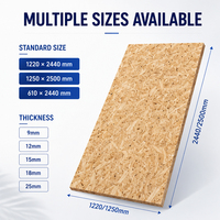 Panneau mural en bois OSB fabriqué en Chine, épaisseur 9 mm, 12 mm, 18 mm, matériau de construction imperméable pour toiture