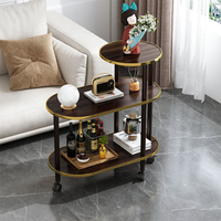 Table d'Appoint Multi-Niveaux Style Nordique Moderne Luxe Discret, Table Basse de Canapé Simple pour Salon, Idéale Petits Appartements