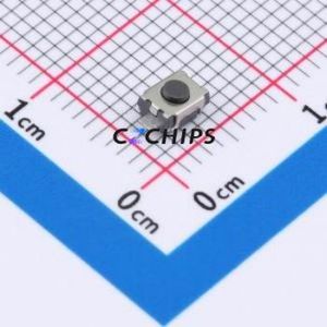 HX TS342A2P DZ 250gf Tactile Switch SMD,4x2.9mm Switch Single Pole Single Throw Round Button 2.5N Vertical Mount - Product Image 1
