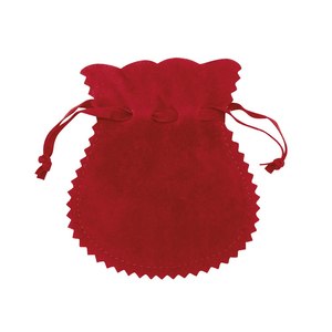Sacchetto in flanella riciclabile SACK AMPHORA Double Velvet Rosso 100x120 con coulisse, stampato per gioielli, gemme, collane, orologi, occhiali - Product Image 1