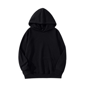 Sweat à capuche en coton 360g pour hommes et femmes, coupe ample unie, vente en gros transfrontalière, personnalisation de motifs préfabriqués - Product Image 4