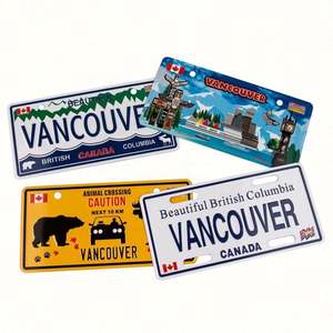 Placa de Matrícula de Metal Personalizada Barata, Placa de Matrícula de Coche con Número en Relieve - Product Image 2