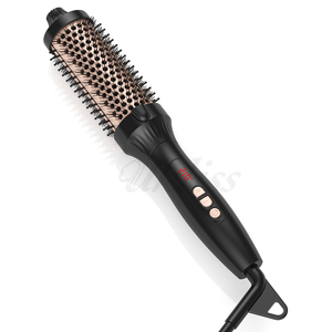 Cepillo caliente voluminizador, rizos, cepillo <span class=keywords><strong>de</strong></span> pelo rizado sin aire, herramientas <span class=keywords><strong>de</strong></span> estilismo para el <span class=keywords><strong>cabello</strong></span>, cepillo térmico PTC doble redondo calentado en caliente - Product Image 2