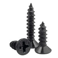 High Strength 20-100mm Black Carbon Steel Self-Tapping Drywall Screws Bugle Head ISO Gypsum Board Wood Fine Thread Inch Factory