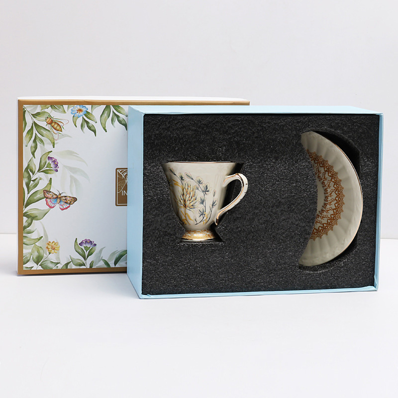 white-cup and saucer