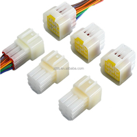 Conector impermeable de 2,3, Conector de cabeza de arnés de cables automotriz de 9 orificios, enchufe macho y hembra automotriz, 1/21