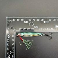 Leurre de Jigging Top Right JIG106 17g~60g avec Hameçons, Jigs Slow Pitch en Métal, Leurre de Coulée en Métal pour Eau Salée