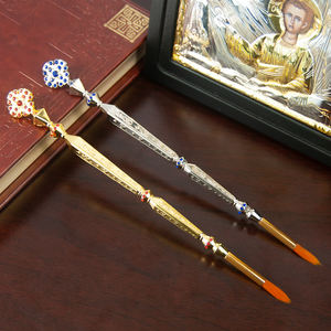 HT Church Produkt herstellung Orthodoxer Heiliger Vater Bischof Taufe Zubehör Vergoldete Stift form Kirche Sprinkler - Product Image 5