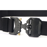 Ceinture tactique décontractée en nylon épais réglable à dégagement rapide pour activités de plein air