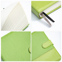 Cahier planificateur en cuir personnalisable série 'Spot' A5 360 pages épaissies 100 feuilles épissage boucle imprimé Logo promotionnel