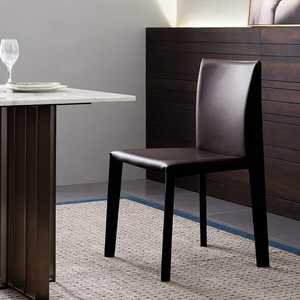 Chaise de salle à manger nordique simple orange, design tendance, pour restaurant, bureau, café, <span class=keywords><strong>club</strong></span>, en cuir pleine fleur, mobilier de maison - Product Image 5