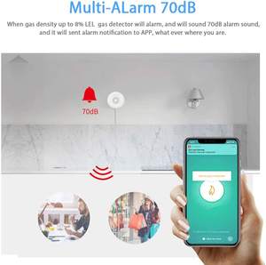 <span class=keywords><strong>Zigbee</strong></span> <span class=keywords><strong>detector</strong></span> de vazamento de gás, <span class=keywords><strong>detector</strong></span> de vazamento, caseiro e inteligente, para cozinha, gás ipg - Product Image 3